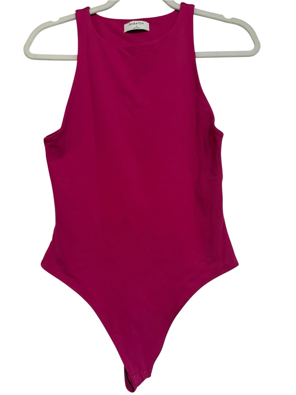 Aritzia Babaton Hot Pink‎ Contour Tank Bodysuit